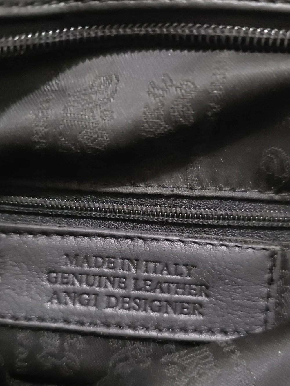 Renato Angi Black Leather Shoulder Bag